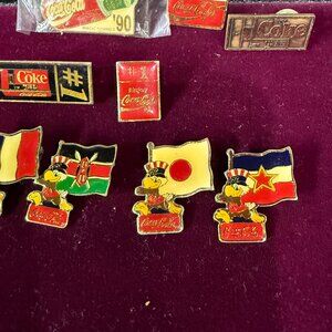 9 Coca-Cola Olympic pins
